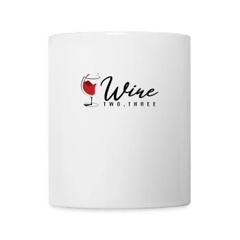 Vin deux trois - Mug blanc - blanc - Devant