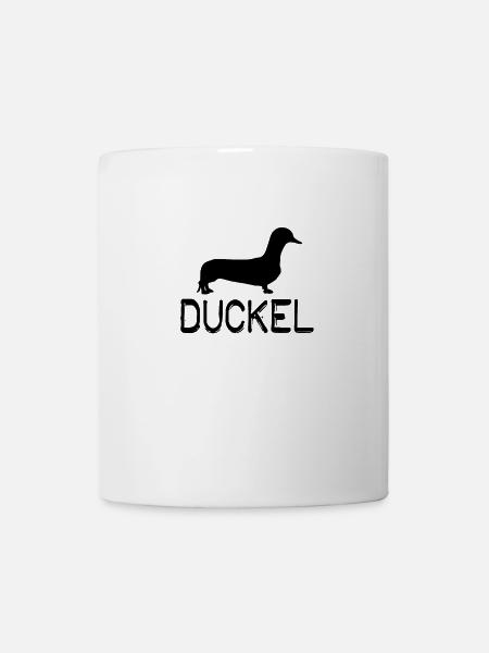 Duckel - Hund Ente Dog Duck - Tasse - Weiß