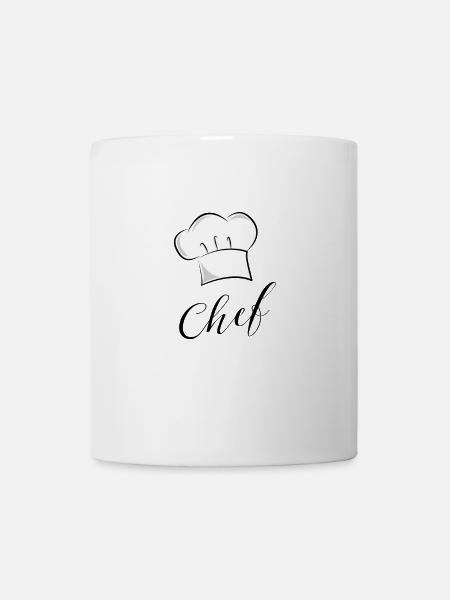Chef Koch kochen Cuisine Gourmet Sternekoch - Tasse - Weiß