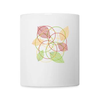 feuilles - Mug blanc - blanc - Devant
