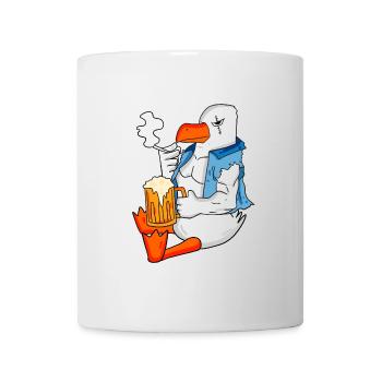 Dangerous seagull beer North Sea Moin seagull - Mug - white - Front