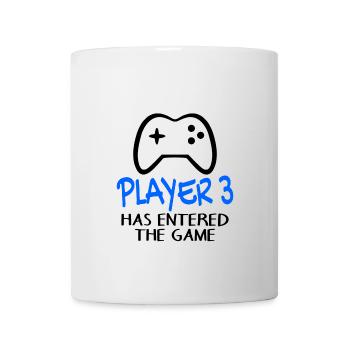 Player 3 has entered the game - Geburt Schwanger - Tasse - Weiß - Vorne