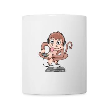 Affe spielt Videospiele - Tasse - Weiß - Vorne