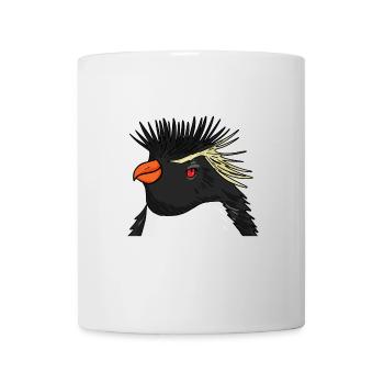 Pinguin mit Haare Felsenpinguin - Tasse - Weiß - Vorne