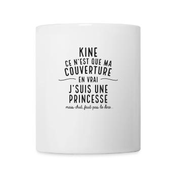 KINE, CE N'EST QUE MA COUVERTURE - Mug blanc - blanc - Devant
