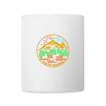 Ich hasse Menschen - Tasse - Weiß - Vorne