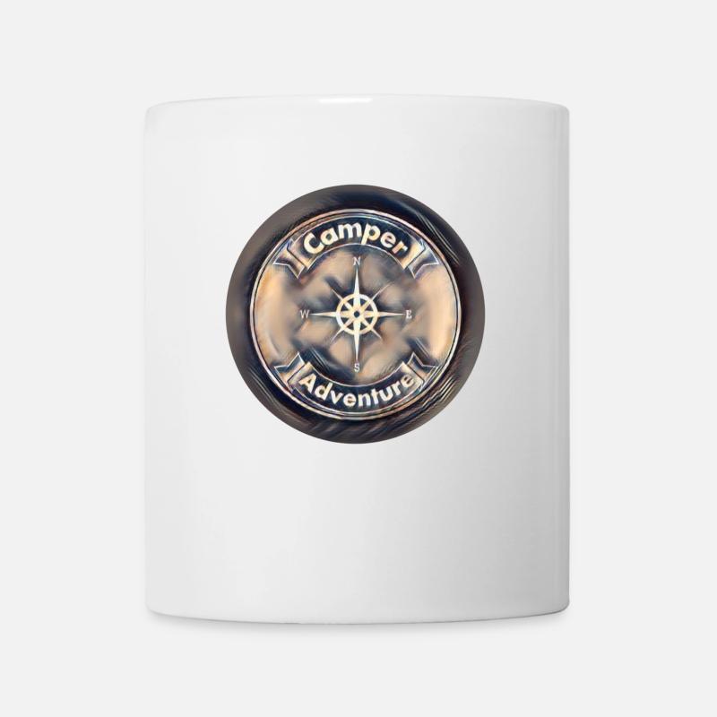 Officiellement Logo Camper-Adventure Store - Mug blanc - blanc