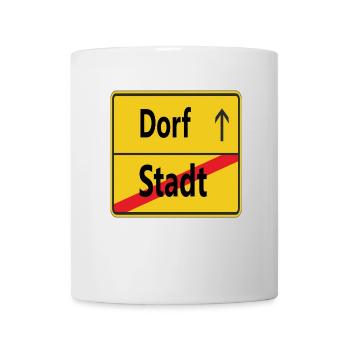 Stadt? Dorf! - Tasse - Weiß - Vorne