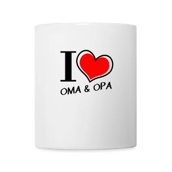 Ich liebe Oma Opa - Tasse - Weiß - Vorne