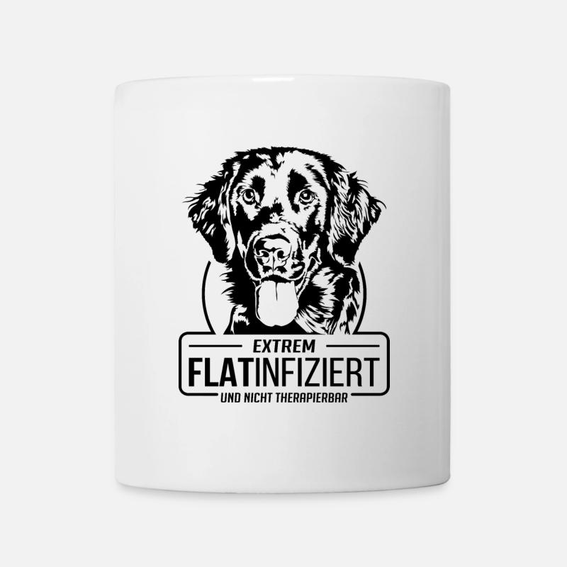 FLATINFIZIERT Flat Coated Retriever Hunde Wilsigns - Tasse - Weiß