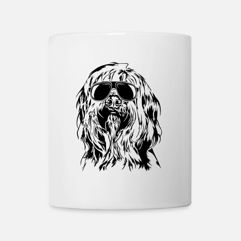 BRIARD cool Sonnenbrille Hunde Hund Wilsigns - Tasse - Weiß