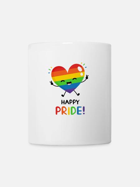 Happy Pride Day LGBT Gay CSD Queer Coming Out - Tasse - Weiß