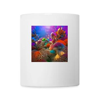 Buntes Unterwasser-Korallenriff - Tasse - Weiß - Vorne