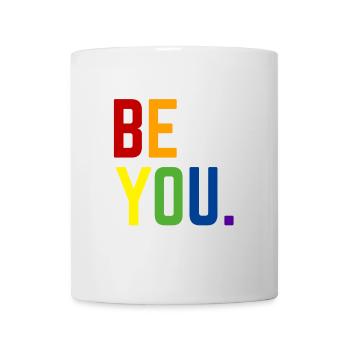 Be you LGBTQ+ Gay Pride Regenbogen CSD Coming Out - Tasse - Weiß - Vorne