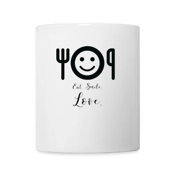 Eat. Smile. Love. - Mug - white - Front