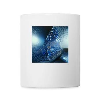 Underwater blue shining abstract mysterious world - Mug - white - Front