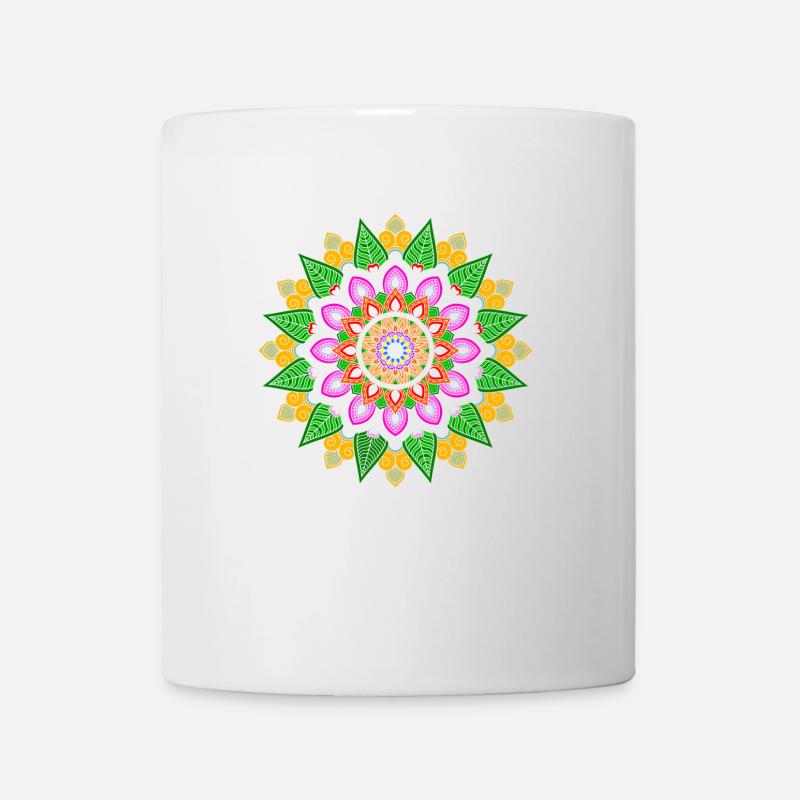 Manu Mandala - Tasse - Weiß