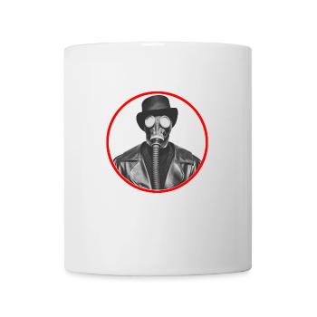 Der Mann mit der Gasmaske - Tasse - Weiß - Vorne