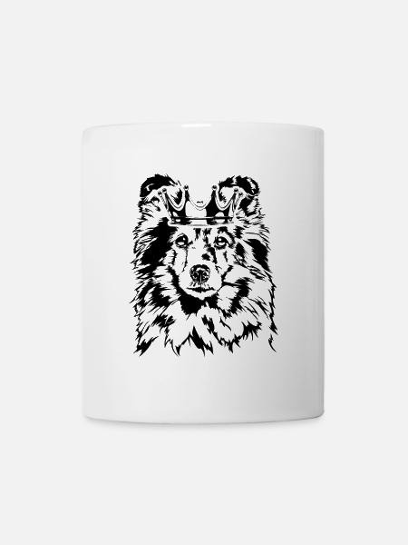 SHELTIE Krone Hunde Hund Wilsigns - Tasse - Weiß