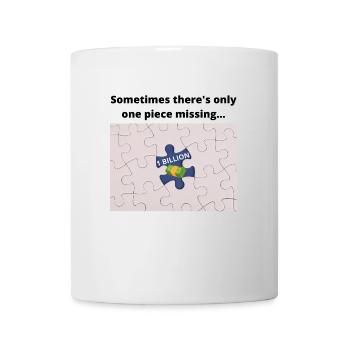 Sometimes there's only something missing MONEY - Tasse - Weiß - Vorne