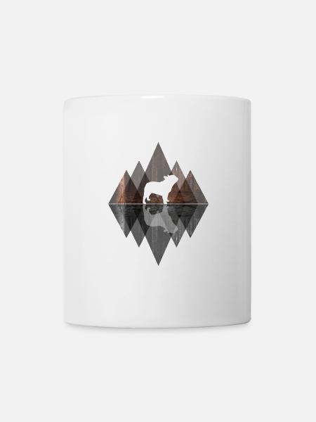 French Bulldog Abstrakt - Geometrie Hundeliebhaber - Tasse - Weiß