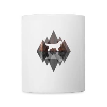 Golden Retriever Abstrakt - Hundeliebhaber - Tasse - Weiß - Vorne