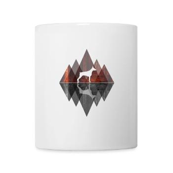 Doberman Abstract - Geometry Dog Lover Dog - Mug - white - Front