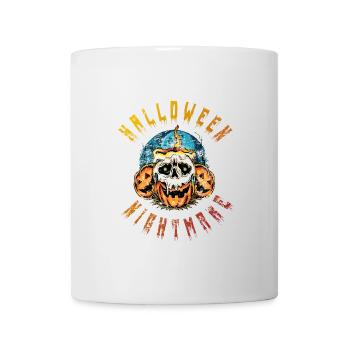 Nightmare Pumpkin Halloween Party Kostüm - Tasse - Weiß - Vorne