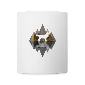 Golden Retriever Abstrakt - Hundeliebhaber - Tasse - Weiß - Vorne