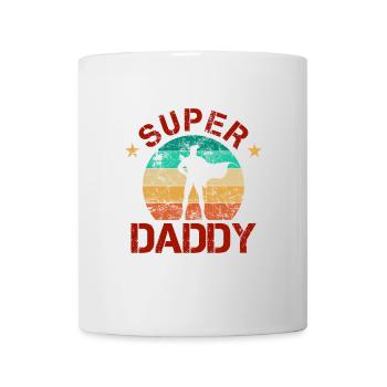 Super Daddy - Hero Papa Vatertag - Tasse - Weiß - Vorne