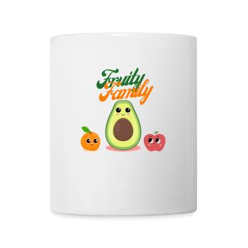 Fruity Family Légumes Fruits Végétaliens - Mug blanc - blanc - Devant