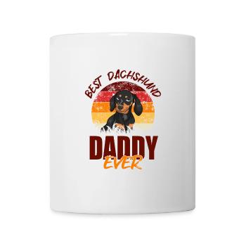 Best dachshund daddy ever - Mug - white - Front