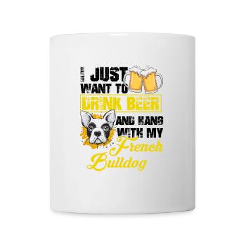 Drinking beer - Mug - white - Front