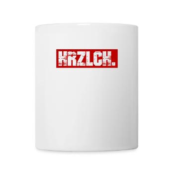 Gute Laune Und Herzlichkeit - Tasse - Weiß - Vorne