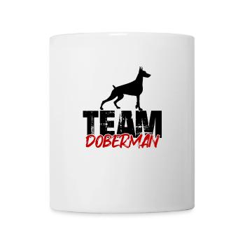 Team Dobermann - Tasse - Weiß - Vorne
