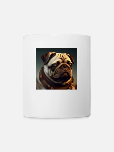 Mops - Tasse - Weiß