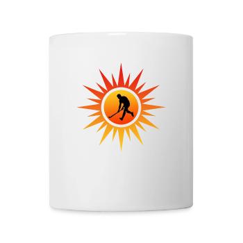 Joueur de hockey sur gazon Hockeygirl hockey masculin - Mug blanc - blanc - Devant