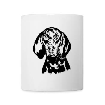 BLACK AND TAN COONHOUND Chiens de chasse Wilsigns - Mug blanc - blanc - Devant