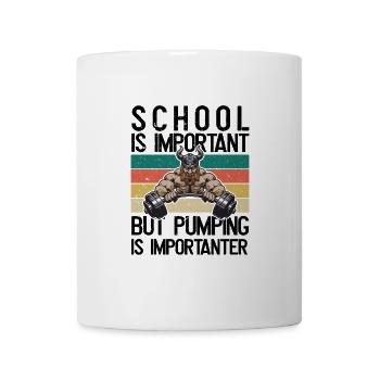 L’école est importante - Mug blanc - blanc - Devant