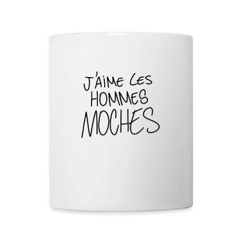 J'aime les hommes moches - Mug blanc - blanc - Devant