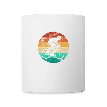 Retro Bike Funny Cyclist - Mug - white - Front