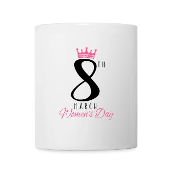 Bonne Journée internationale de la femme le 8. - Mug blanc - blanc - Devant