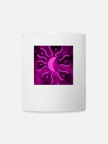 PURPLE MANDALA MOON - Mug - white