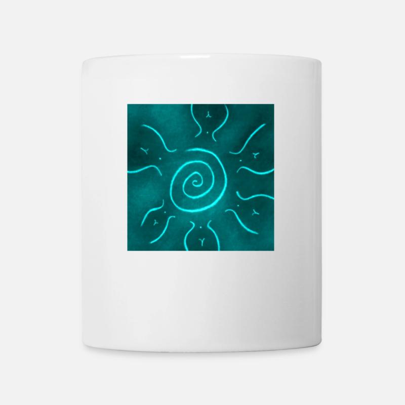 SKY BLUE SUN - Mug - white