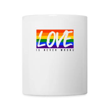 LGBTQ love is never wrong - Mug - white - Front