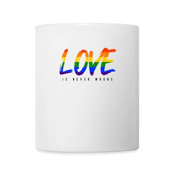 LGBTQ love is never wrong - Mug - white - Front