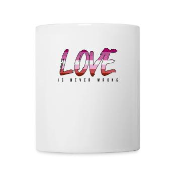 LGBTQ love is never wrong - Mug - white - Front