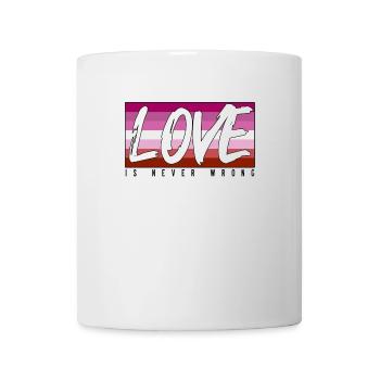 LGBTQ love is never wrong - Mug - white - Front
