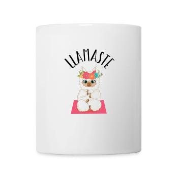 Yoga Lama LLamste - Tasse - Weiß - Vorne