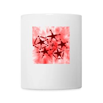 5 ÉTOILES ROUGE SOURIANT - Mug blanc - blanc - Devant